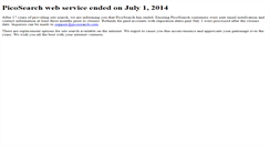 Desktop Screenshot of picosearch.com